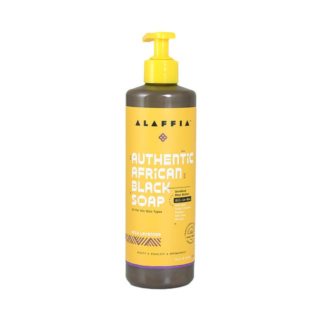 ALAFFIA AFRICAN BLACK SOAP WILD LAVENDER (1.19LBS) image 0